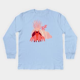 Hermit Crab Kids Long Sleeve T-Shirt